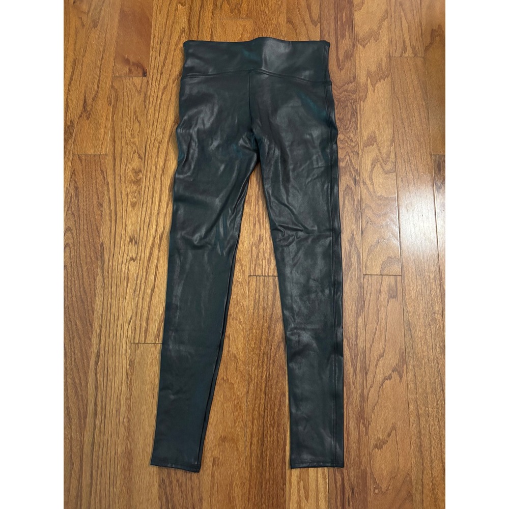 Spanx Foux Leather Moto Leggings‎ Size Medium